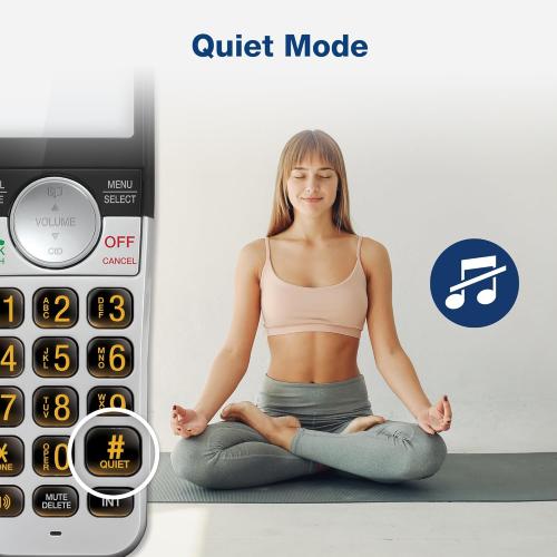 VTech Cordless Phone 3-Handset with Large Display and Big Buttons, DECT 6.0 with Caller ID/Call Waiting, Full Duplex Speakerphone, ECO Mode, Last 10 Number Redial, Easy to Use,VG231-3