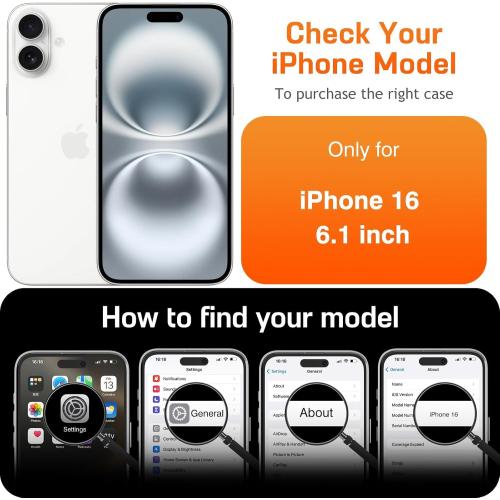 LOHASIC Compatible with MagSafe for iPhone 16 Leather Case, Classic Vegan PU Slim Fit Metal Buttons & Camera Lens Drop Protection Rugged Grip Magnetic Phone Case for iPhone 16 6.1inch 2024 - Tan Brown Pop p