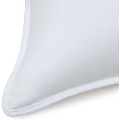 26x20 White 2 Pack Amazon Basics Down Alternative Pillow for Back Side Sleepers, Medium Density, Standard Size
