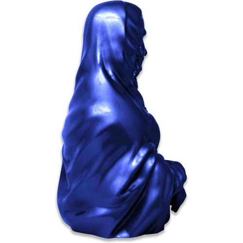 MUSART Exclusive Mona Lisa Statue Home Decor Limited Edition of 100 Urethane Resin with Urethane Glass Coat 10 Inches Height 3 Lbs (Blue)