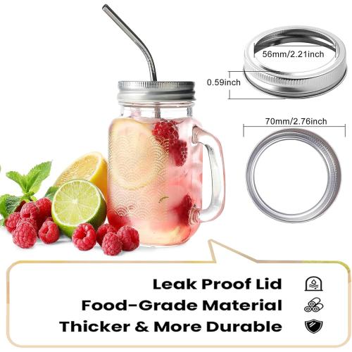 42 Pieces Regular Mouth Canning Rings, Canning Bands for Mason Jar Small Mouth, Rustproof Tinplate Metal Bands/Rings for Mason Jar (Silver 70mm)