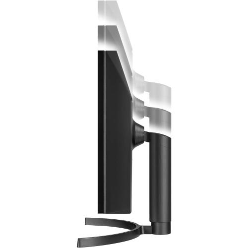 LG 34WN80C-B UltraWide Monitor 34” 21:9 Curved WQHD (3440 x 1440) IPS Display, USB Type-C (60W PD) , sRGB 99% Color Gamut, 3-Side Virtually Borderless Design, Tilt/Height Adjustable Stand - Black