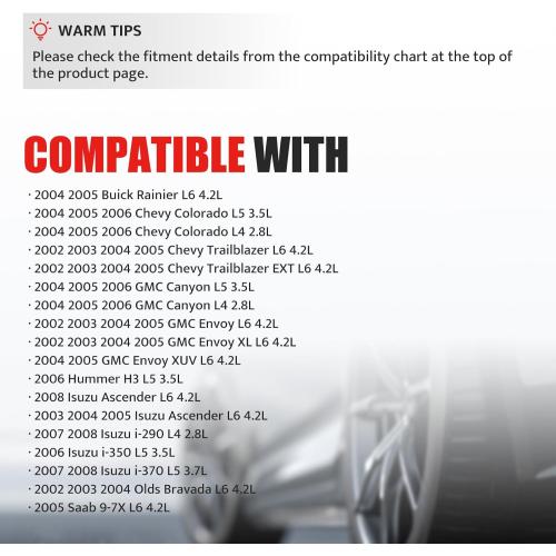 NPAUTO Ignition Coil Pack Set of 6 fit for 2002 2003 2004 2005 2006 Chevy Trailblazer Colorado GMC Canyon Envoy XL XUV Isuzu Ascender Oldsmobile Bravada 4.2 3.5 2.8, UF-303 C1395