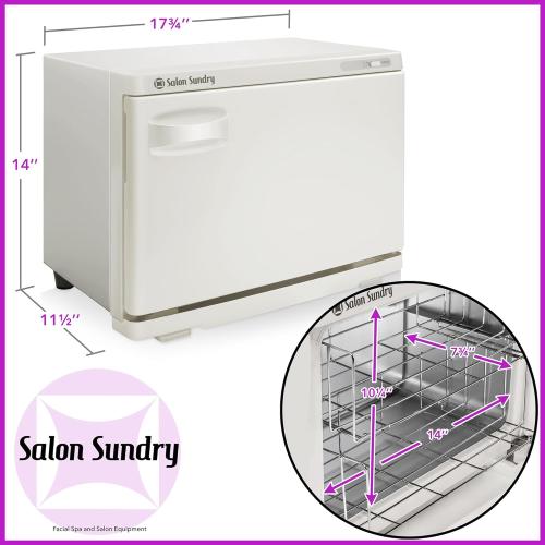 Salon Sundry Professional High Capacity Hot Towel Warmer Cabinet - Facial Spa and Salon Equipment - White