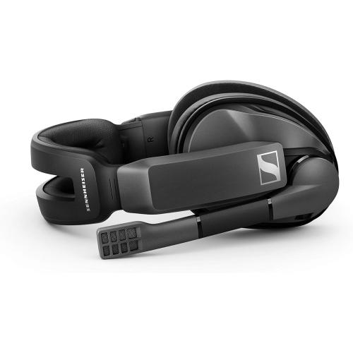 Sennheiser GSP 370 Over-Ear Wireless Gaming Headset, Low-Latency Bluetooth,Noise-Cancelling Mic, Flip-to-Mute, Audio Presets - PC, Mac, Windows, and PS4 Compatible - Black
