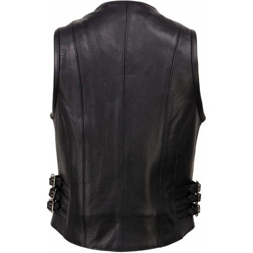 Milwaukee Women's 2XL Black Zippered Front Vest with Side Buckles
