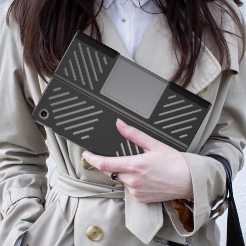 Case Compatible with Lenovo Tab Plus (TB351FU) 11.5 inch 2024 Cover,Slim Stand Back Shell Protective Smart Cover with Auto Wake/Sleep Function,Black