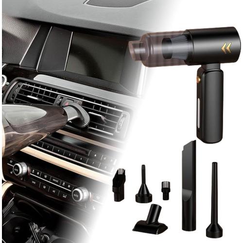 Car Handheld Vacuum Cleaner Keyboard Vacuum Cleaner, 8000PA,Vacuum Cordless Cleaner Hand Vacuum for Home Car Pet Hair, Black Golden, 20.5cmX18.5cm