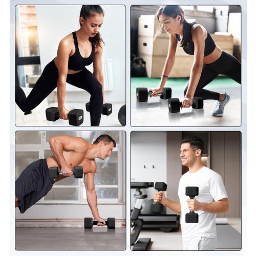 15LB 20LB 50LB Adjustable Dumbbell Set, 4 in 1 Free Weights Dumbbells Set for Women Men Hand Weights Sets Adjust Dumbbell Weight Sets for Home Gym Exercise Workout Strength Training Equipments