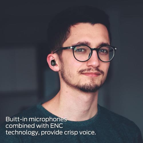 Monster Wireless Earbuds, Achieve 300 AirLinks Headphones Touch Control with Bluetooth 5.3 in-Ear Stereo Headphones, USB-C Quick Charge, Bluetooth Earbuds