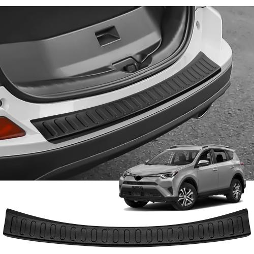 Exterior Rear Bumper Protector for Toyota 2016 2017 2018 RAV4 Accessories Black ABS Material Rear Bumper Guard Trunk Sill Protector