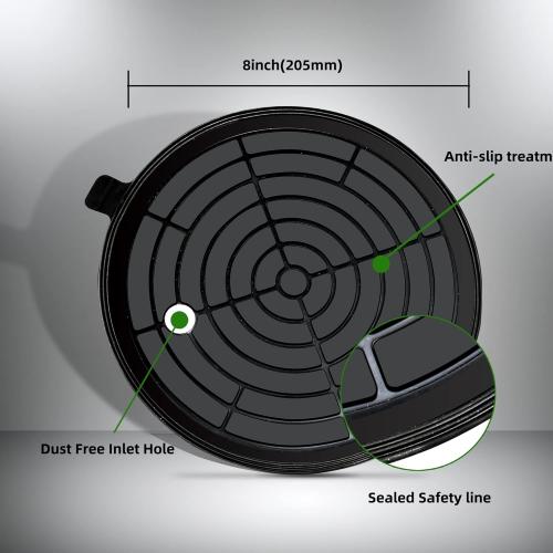 2 Pack Glass suction cups, 8 Heavy Duty Vacuum Suction Cup with Metal Handle, Hand-held Glass Lifter for Glass, Granite, Window, 480lbs Load Capacity W/Free Carrying Case