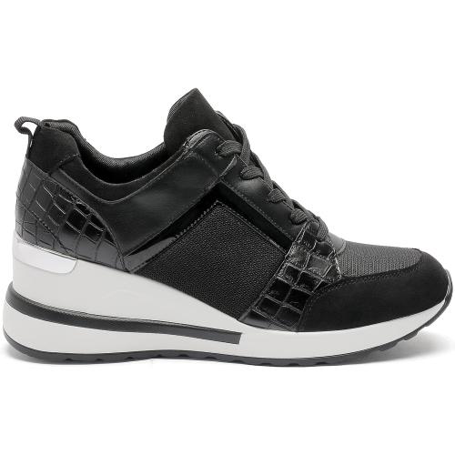 Size 9.5 YZ Fashion Wedge Sneaker for Women High Heel Lace Up Platform Sneakers