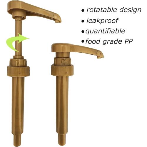 Syrup Pump Compatible with Torani, DaVinci and Skinny (Set of 2) - fits bottles (25.4 oz-750ml) (Gold)