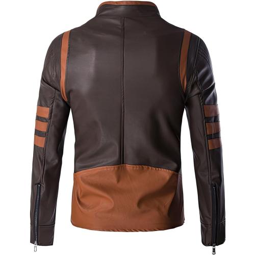 Medium Mens Leather Jacket Motorcycle Leather Bomber Jacket Casual Outwearr Mans Coats Genuine Leather Jackets