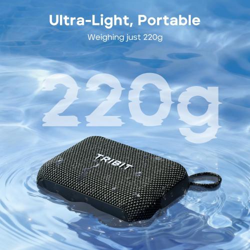 Tribit PocketGo Portable Bluetooth Speaker, 7W, IP68 Waterproof, 20H, Green