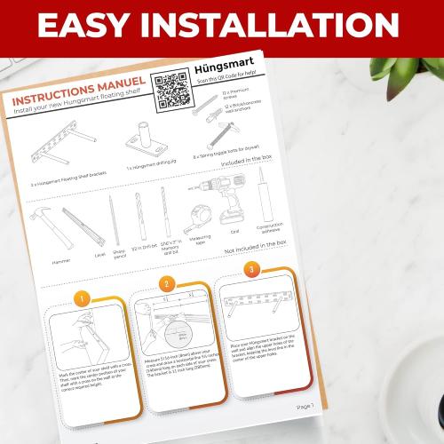 Set of 2 Floating Shelf Brackets 11 inch Multiple Mounting Location Baseplate/Heavy Duty Black Painted Mild Steel Bracket Hidden Wall Shelves Support Hardware Mount Kitchen/Nursery Decor(10 inch Rods)