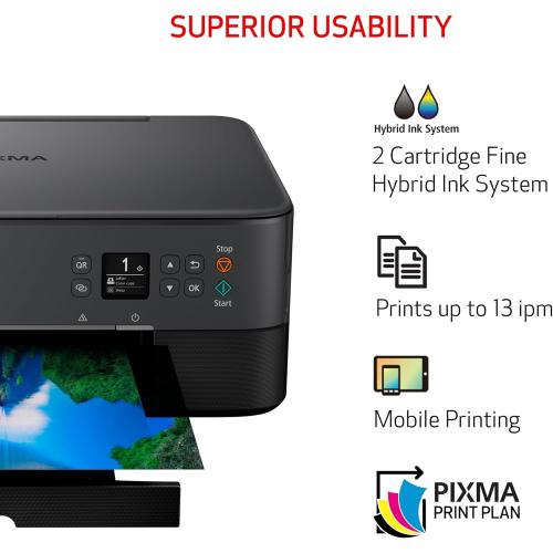 Canon PIXMA TS6420a All-in-One Wireless Inkjet Printer [Print, Copy, Scan], Works with Alexa