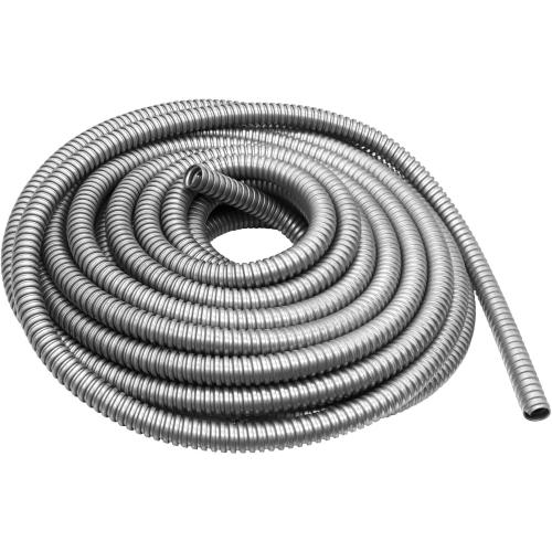 Qlvily 1/2 inch x 50ft Flexible Electrical Conduit, Iron Galvanized Access Line Conduit, for Manage and Protect Home and Industrial Wires