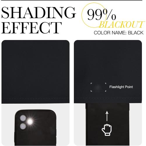 NICETOWN Short Curtains, Black Out RV Bunk Panels for Kitchen - Energy Smart Decoration Thermal Insulating Blackout Drapes/Draperies for Small Window (2 Panels, 34 inches Wide by 30 inches Long)