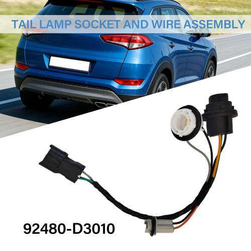 92480-D3010 Tail Lamp Socket and Wire Assembly, Replacement for Hyundai Tucson 2016 2017 2018
