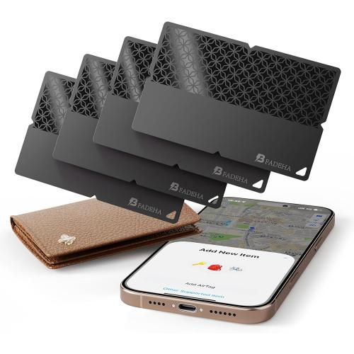 2025 [Apple MFi Certified] (iOS Only) Bluetooth Tracker Smart Finder for Apple Find My iPhone Card Wallet GPS Tracker, 5-10 Years Battery, Keys Finder and Item Locator for Keys, Bags, Passport