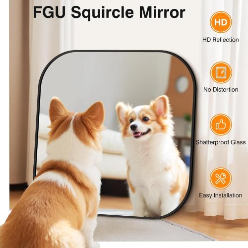Bathroom Mirror for Wall, Black Bathroom Vanity Mirror for Over Sink 30 x 30, HD Reflection Shatterproof Mirror for Living Room Bedroom Entryway, Metal Frame