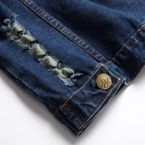 Size 3XL Men's Denim Vest,Sleeveless Jacket Slim Fit Vintage Casual Ripped Summer Jean Vest for Men