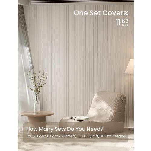 Fluxynara 48 x 36 Large Felt Bulletin Board, Oatmeal | 12 Pack Cork Board Alternative with 60 Safe Adhesive Tabs, Pin Boards for Wall Decor, Home, Office, Classroom,Dorm
