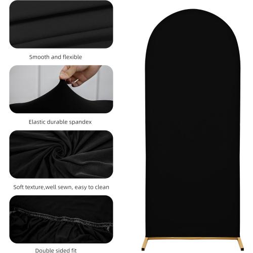 Set of 3 Wedding Arch Cover Stretchy Spandex Fabric Backdrop for Arch Stand