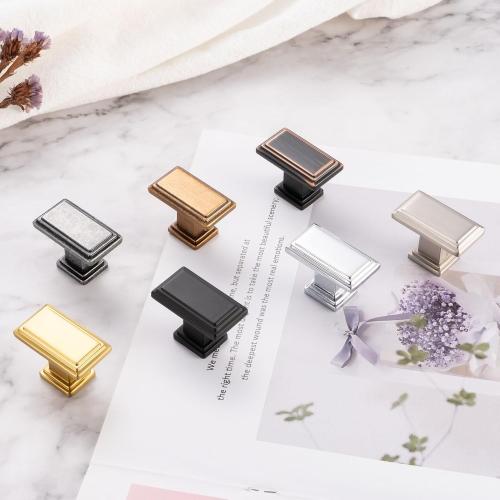 10 Pack 1-1/2 Inch Polished Chrome Cabinet Knobs Chrome Drawer Knobs Rectangular Chrome Cabinet Pulls, ZK2206 Kitchen Hardware for Cabinets Drawers Bedroom Dresser Cupboard Bathroom Vanity