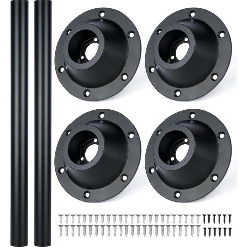 2pCs Size 29 RV Table Base Mount and RV Table Leg with Upgraded Hole Design, Aluminum Camper Table Leg Base Mount for RV Boat Camper Trailer, 2 PCS