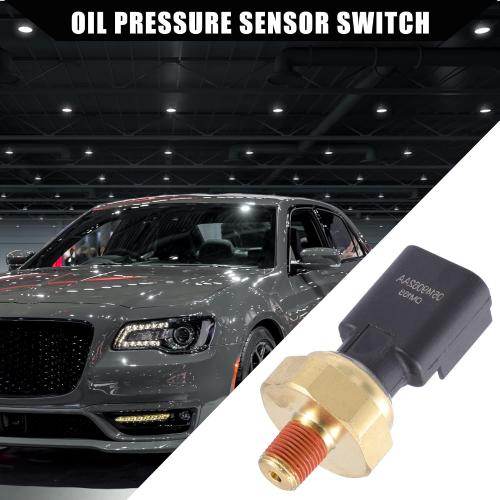 5149062AA / Front/Engine Oil Pressure Sensor for Chrysler Town & Country 2011-2016 / Oil Pressure Sensor Sender Switch/Plastic / 1 Pcs/Black