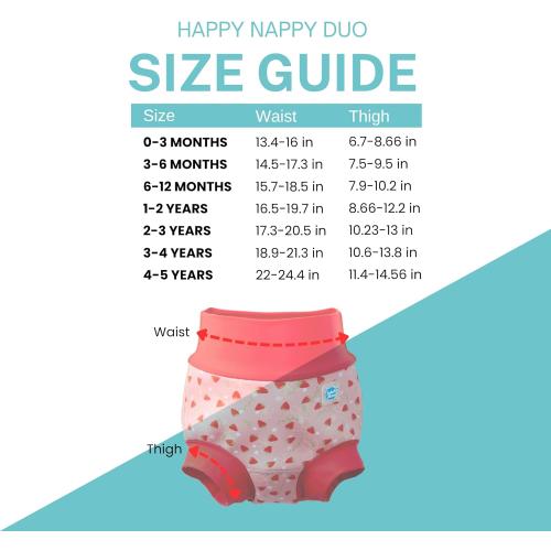 Size XL 1-2 years Splash About Happy Nappy Duo Reusable Swim Diaper