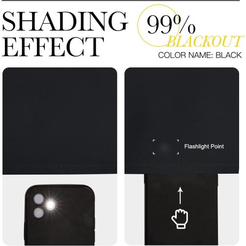 NICETOWN Black Out Curtains for Bedroom 84 inches Long - Light Reducing Thermal Insulated Solid Grommet Curtains/Panels/Drapes for Living Room (Set of 2, W52 x L84)