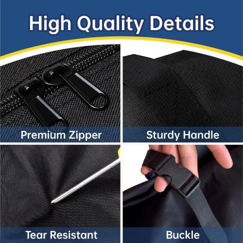 Heavy-Duty Large Tent Pole Storage Bag-83 L x 10 W x 10 H - Water-Resistant,Reinforced Handles for Canopy Tent,Fishing Rods,Hammock