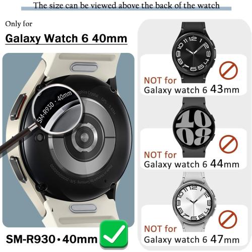 [12Pack] RICHONE Bling Screen Protector Case Compatible with Samsung Galaxy Watch 6 40mm, HD Full Protection Flexible TPU Bumper Anti Scratch Watch Cover Face for Women (SM-R930 40MM)