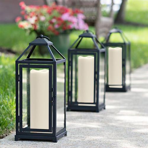 14 Large Outdoor Solar Flameless Candles Waterproof Dusk to Dawn