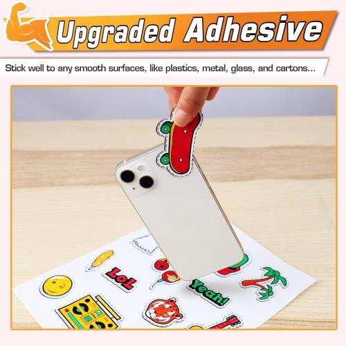 Koala Printable Glossy Sticker Paper for Inkjet Printer, 120 Sheets