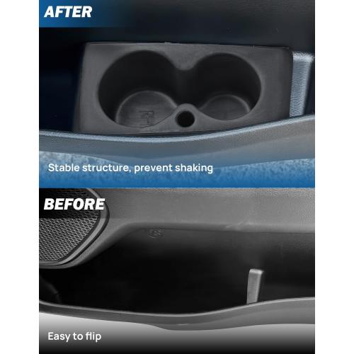 JOYTUTUS Car Cup Holder Insert Compatible with 2019-2026 Ram 1500, Foam Door Trim Cup Holder, Replacement OE 5YK46TX7AC/5YK47TX7AC Left & Right