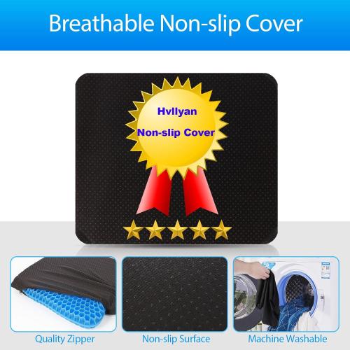 Gel Seat Cushion for Long Sitting, (Thick & Large) Cushion for Wheelchair