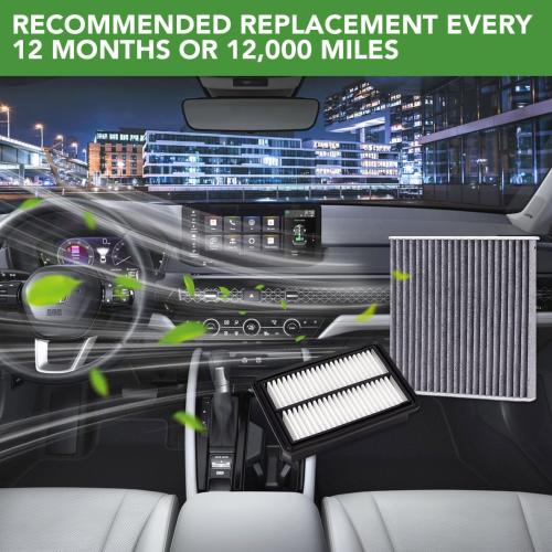 Cabin Engine Air Filter Set Compatible with CRV Hybrid (2023-2025), Accord Hybrid (2023-2025), Civic Hybrid (2025) 2.0L, Replaces 17220-6MA-J01, 80292-TF0-G01