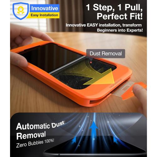 UltraGlass Ultra 9H  Glass for iPhone 16 Pro Max Privacy Screen Protector [No.1 Military Grade Shatterproof & 100% Anti Spy] Glass Privacy Screen iPhone 16 Pro Max Tempered [Longest Durable],2 Pack