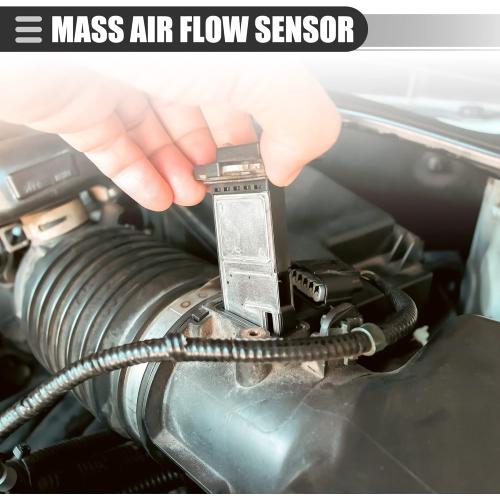Motoforti Air Flow Sensor Meter, MAF Sensor Airflow Replacement, for Chevrolet Malibu 2016-2022, ABS, NO.23366103, Black