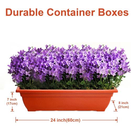 EDOSTORY 4.5 FT Height Vertical Garden Planter Removable Brick Red Raised Bed Box with 5 Container Boxes,Digging Claw Gloves,Trowel,Purning Shears for Outdoor Vegetables Flowers