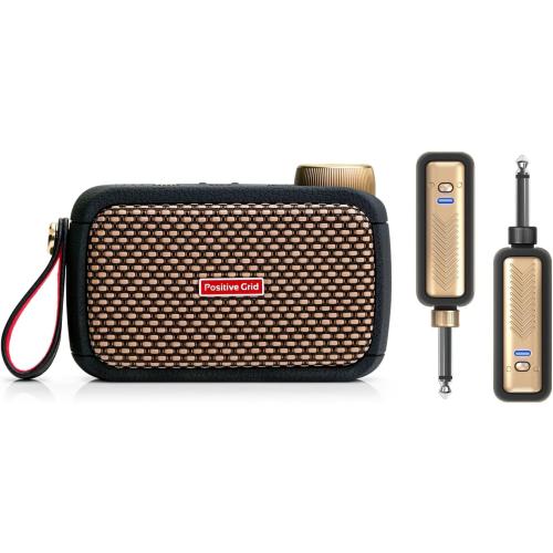 Positive Grid Spark GO   Spark Link Bundle – 5W Ultra-Portable Smart Guitar Amp & Bluetooth Speaker with Smart App for Electric Guitar, Acoustic or Bass