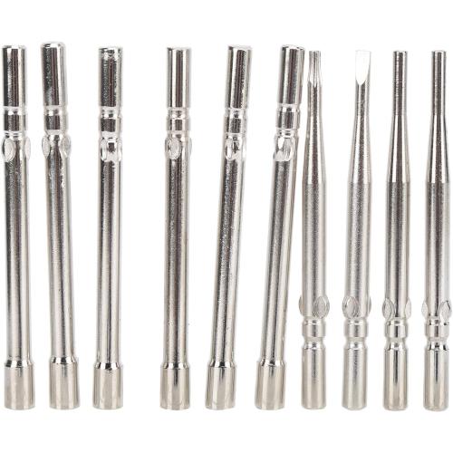 Qiilu 10PCS Carburetor Adjustment Screwdriver Tool Kit, Carburetor Adjuster Tool for 2 Stroke Small Engines Wire Trimmer Chain Saw Leaf Blower
