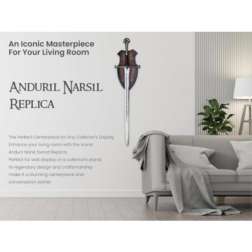 Handmade Replica Movie Sword, Medieval Vikings Master Long Sword Hand-Crafted Authentic Engraved Stainless Steel Blade, Wall Mount Plaque & Scabbard Included Collecyion Edition