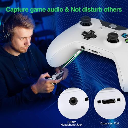 vaomon Controller Wireless PC Game Controller Compatible with Xbox One,Xbox Series X/S,3.5mm Audio Jack,3D Joystick(White)