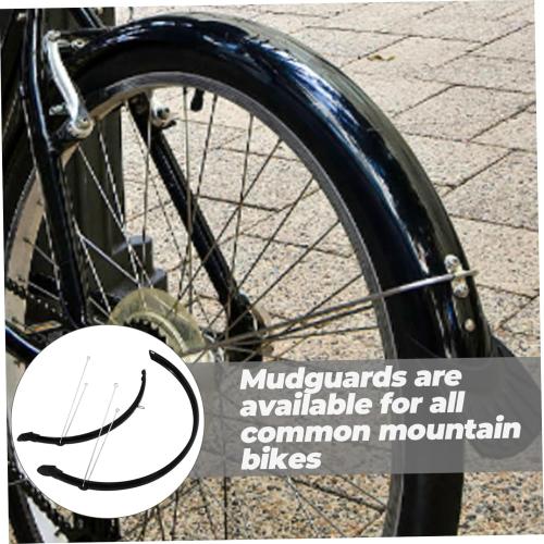 1set Mountain Bike Mudguard Cycling Rear Mudguards for Full Coverage Easy to Install and Clean for Off- and Daily Rides